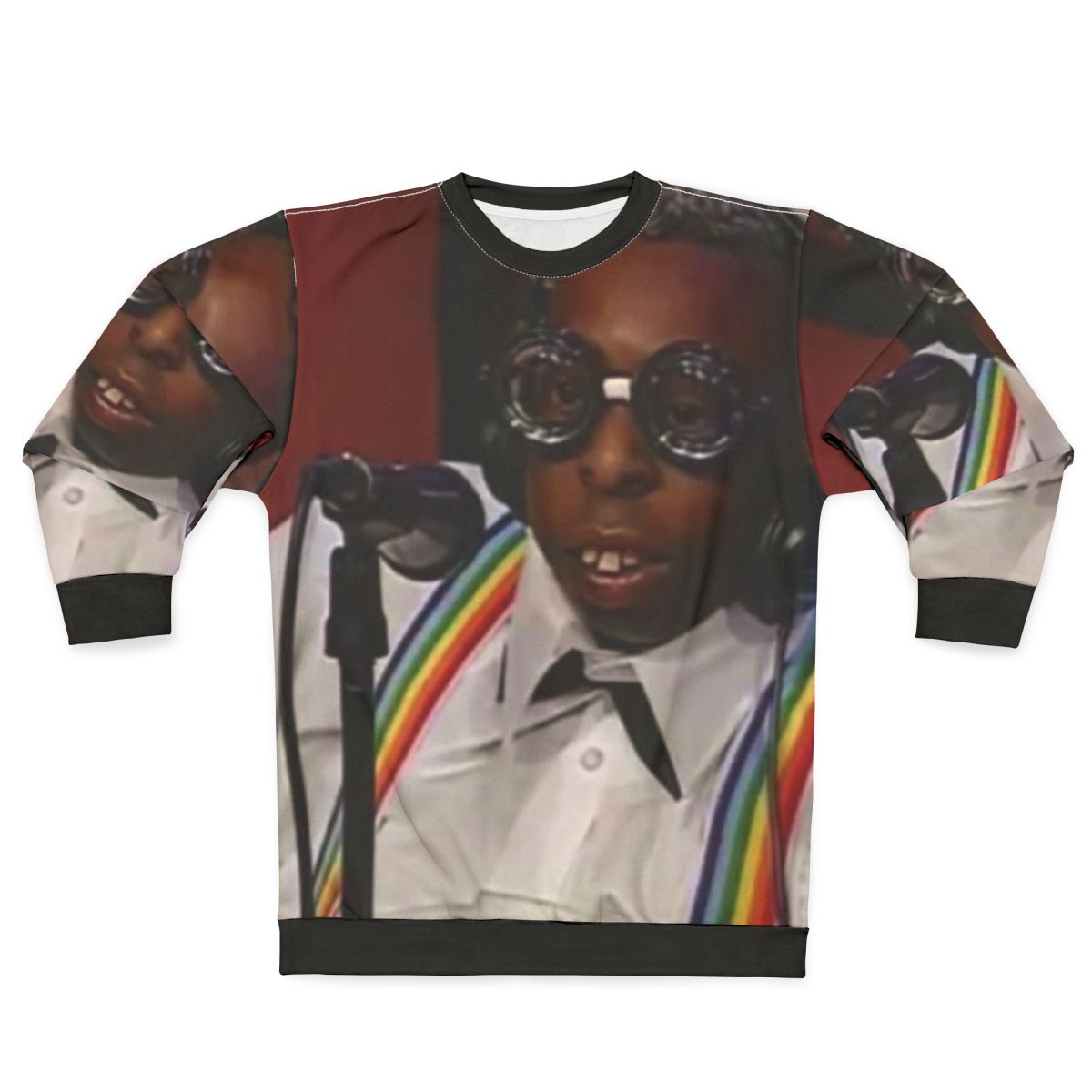 Beetlejuice Green Sweatshirt with Lester Green and Howard Stern Design