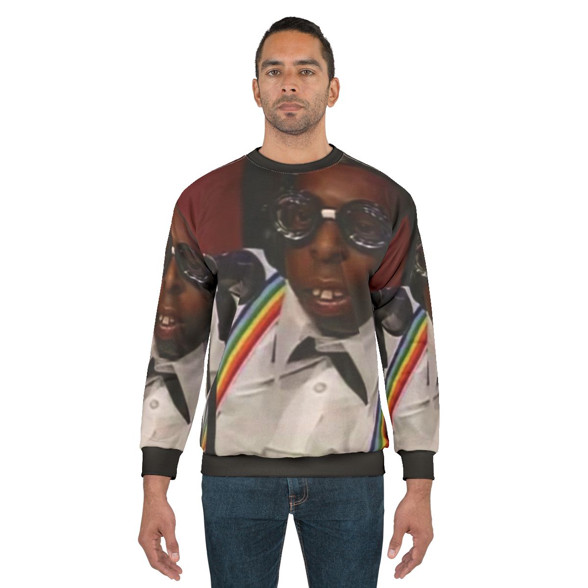 Beetlejuice Green Sweatshirt with Lester Green and Howard Stern Design