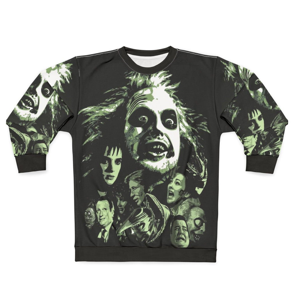 Beetlejuice themed sweatshirt with movie logo