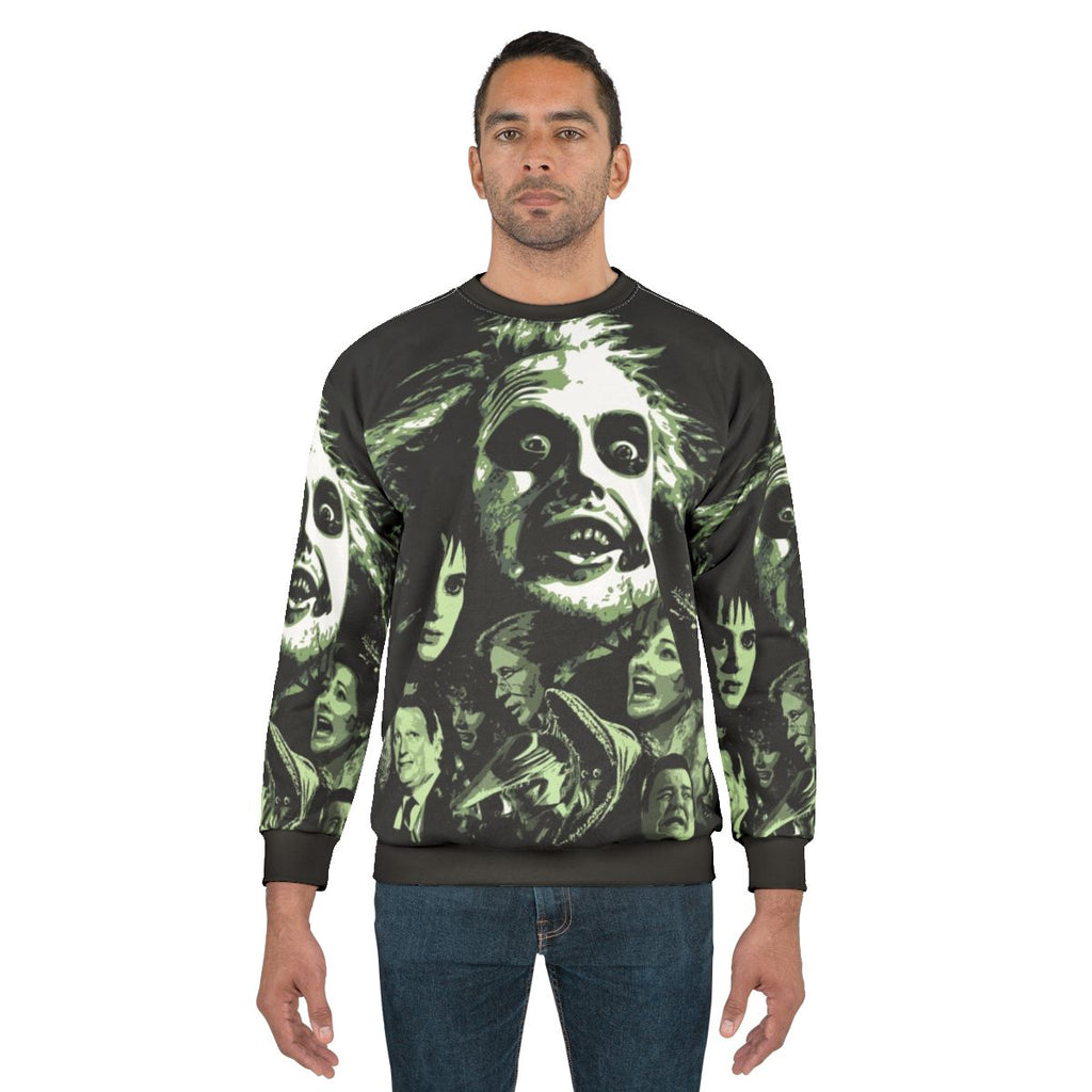 Beetlejuice themed sweatshirt with movie logo