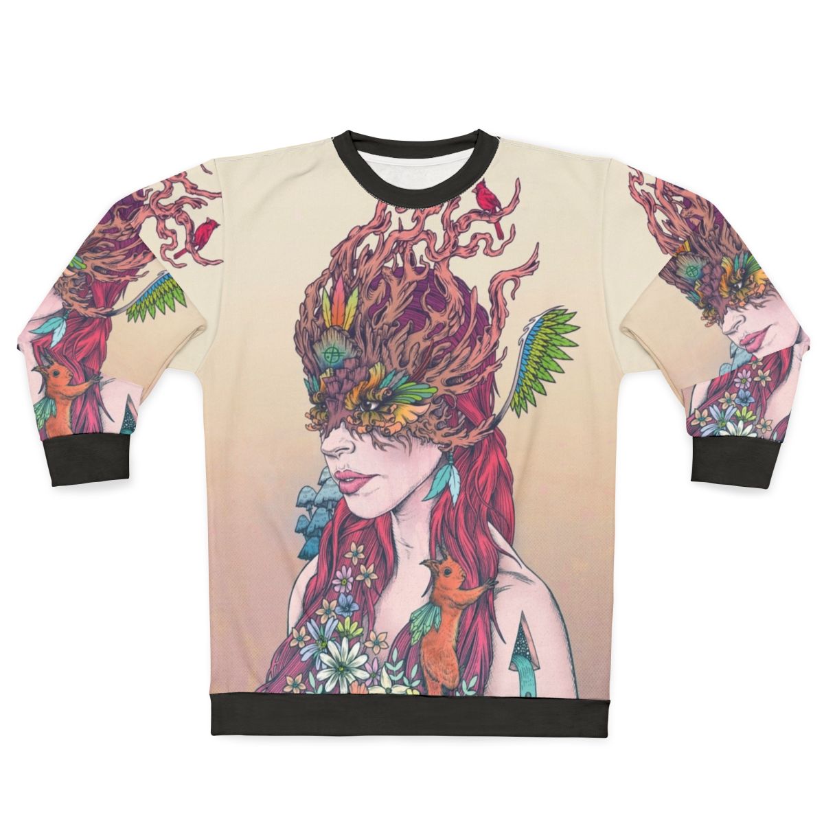Nature-inspired "Before All Things" colorful sweatshirt