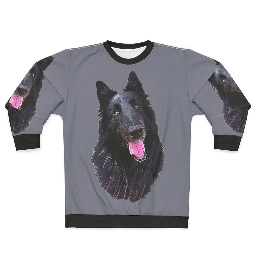 Black Belgian Shepherd Groenendael Dog Breed Sweatshirt
