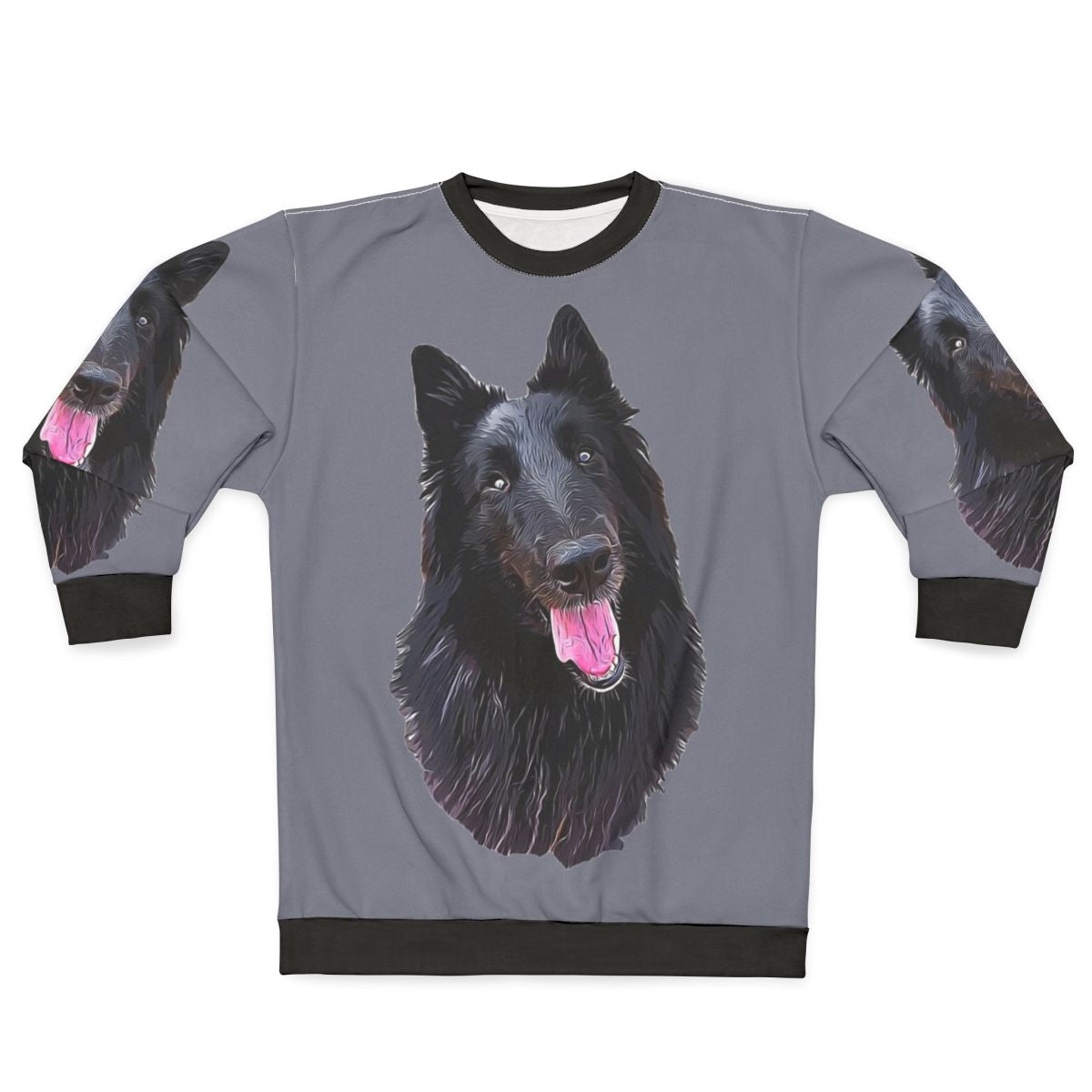 Black Belgian Shepherd Groenendael Dog Breed Sweatshirt