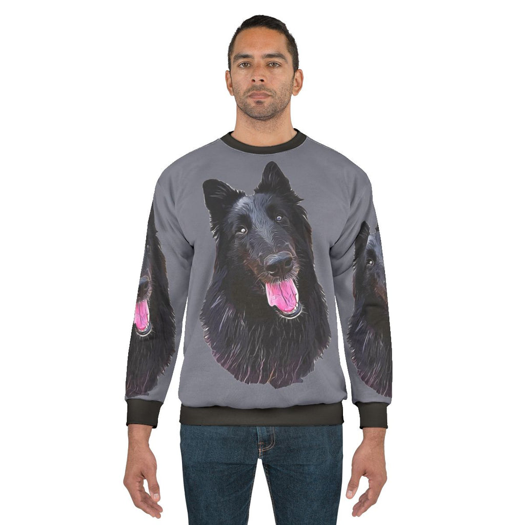 Black Belgian Shepherd Groenendael Dog Breed Sweatshirt