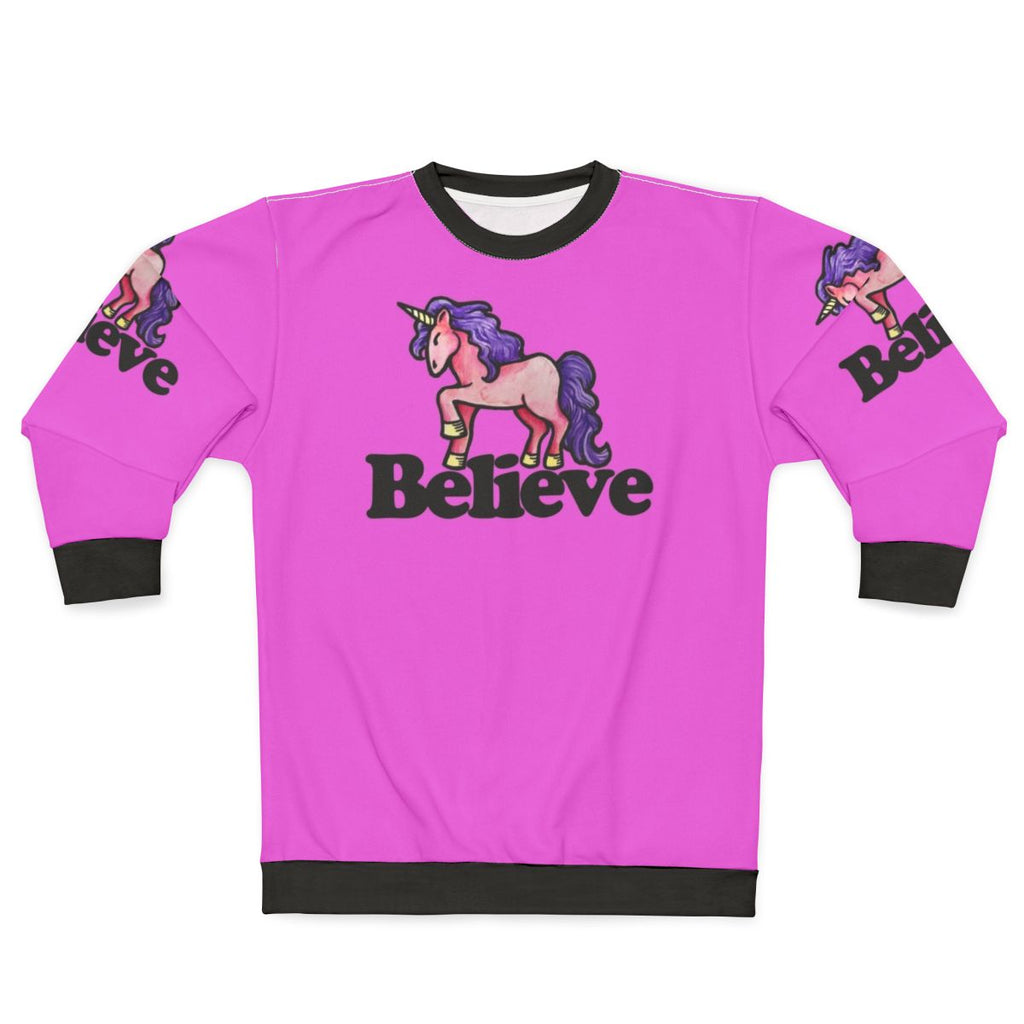 Believe in Unicorns Pink Sweatshirt