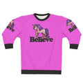 Believe in Unicorns Pink Sweatshirt