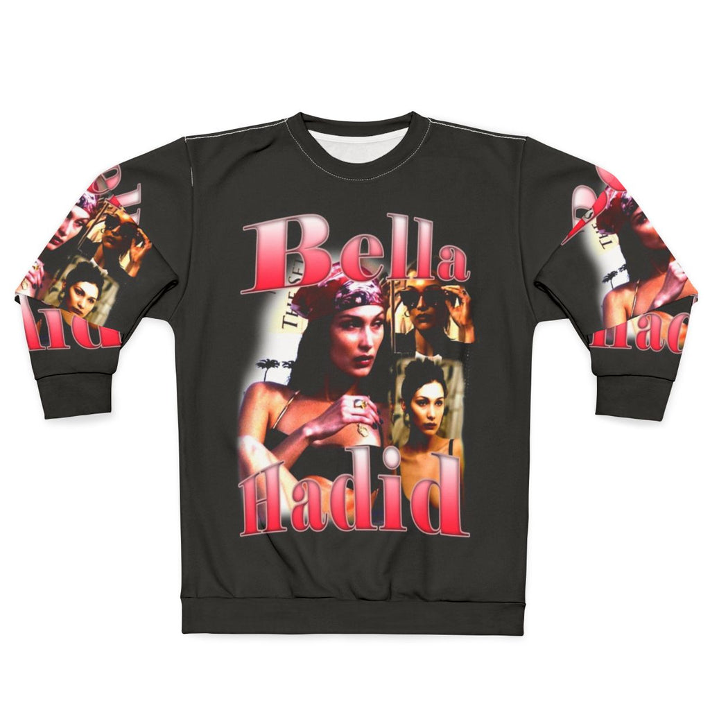 Bella Hadid Y2K Vintage Rap Sweatshirt