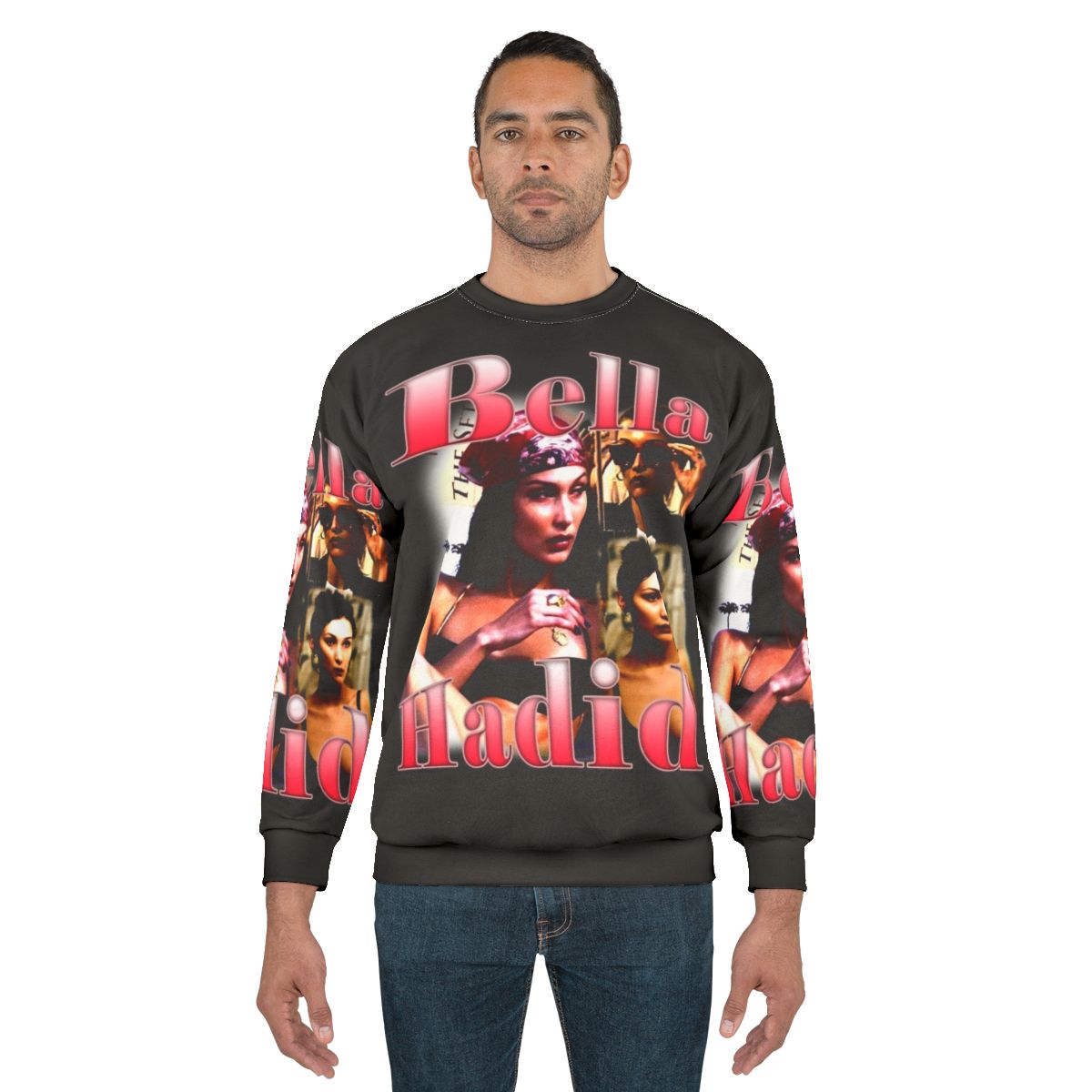 Bella Hadid Y2K Vintage Rap Sweatshirt