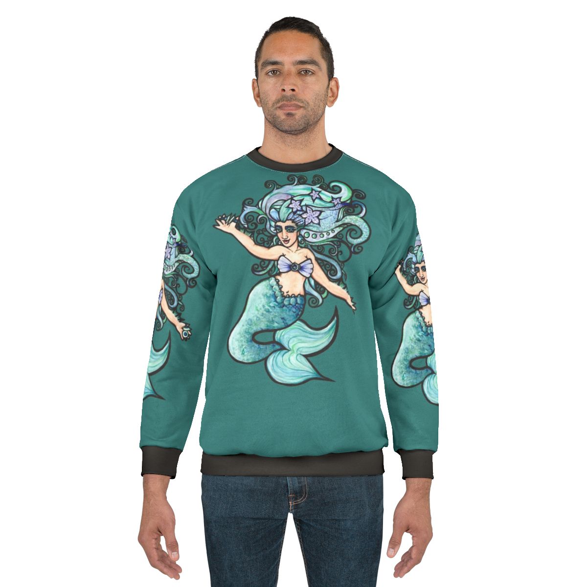 Belly dancer mermaid sweatshirt