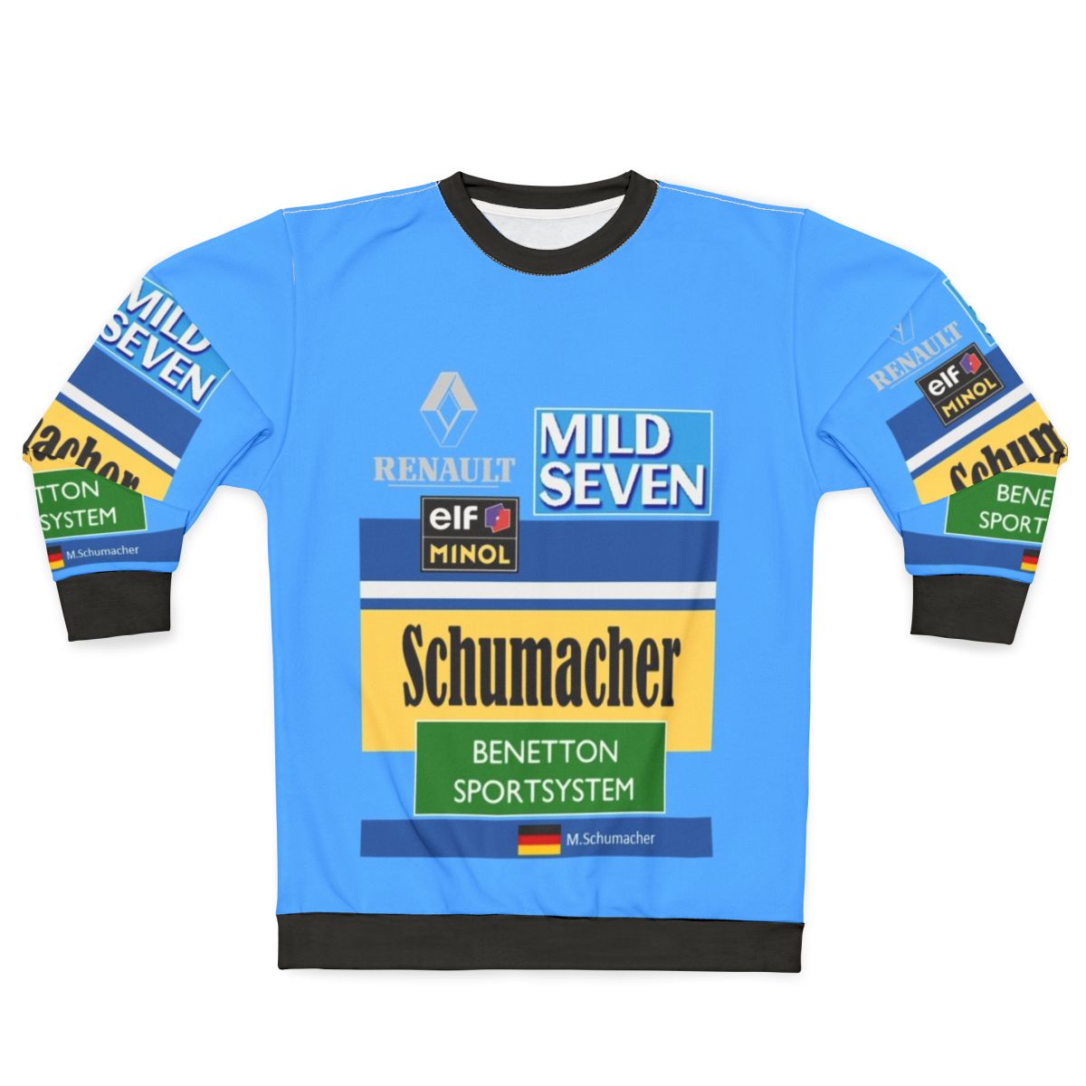 Benetton Formula 1 Michael Schumacher 1995 Race Suit Sweatshirt