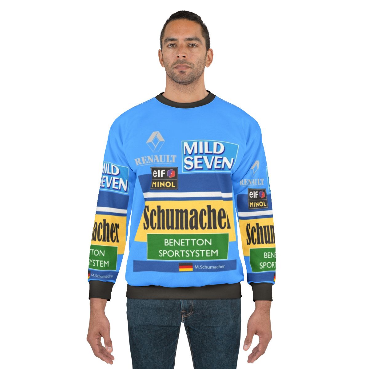 Benetton Formula 1 Michael Schumacher 1995 Race Suit Sweatshirt