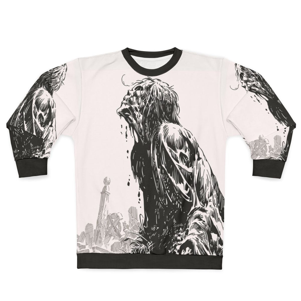 Creepy Bernie Sweatshirt - Horror inspired zombie merchandise