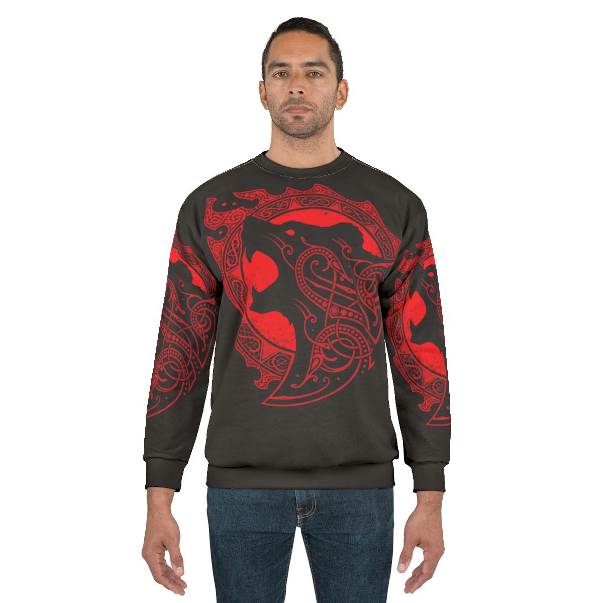 Berserker Rage Viking Sweatshirt with Angry Bear Design