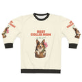 Collie mom of the year floral sweatshirt