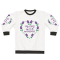 Dog Mom Sweatshirt with Pawprint Floral Design