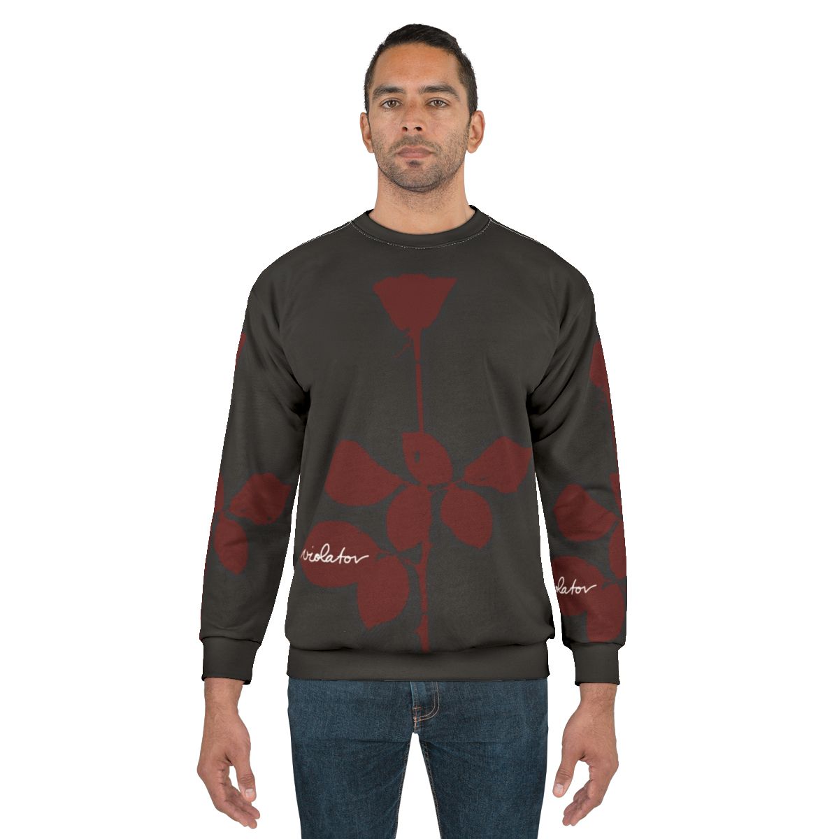 Best friend sweatshirt with rose design and violator theme