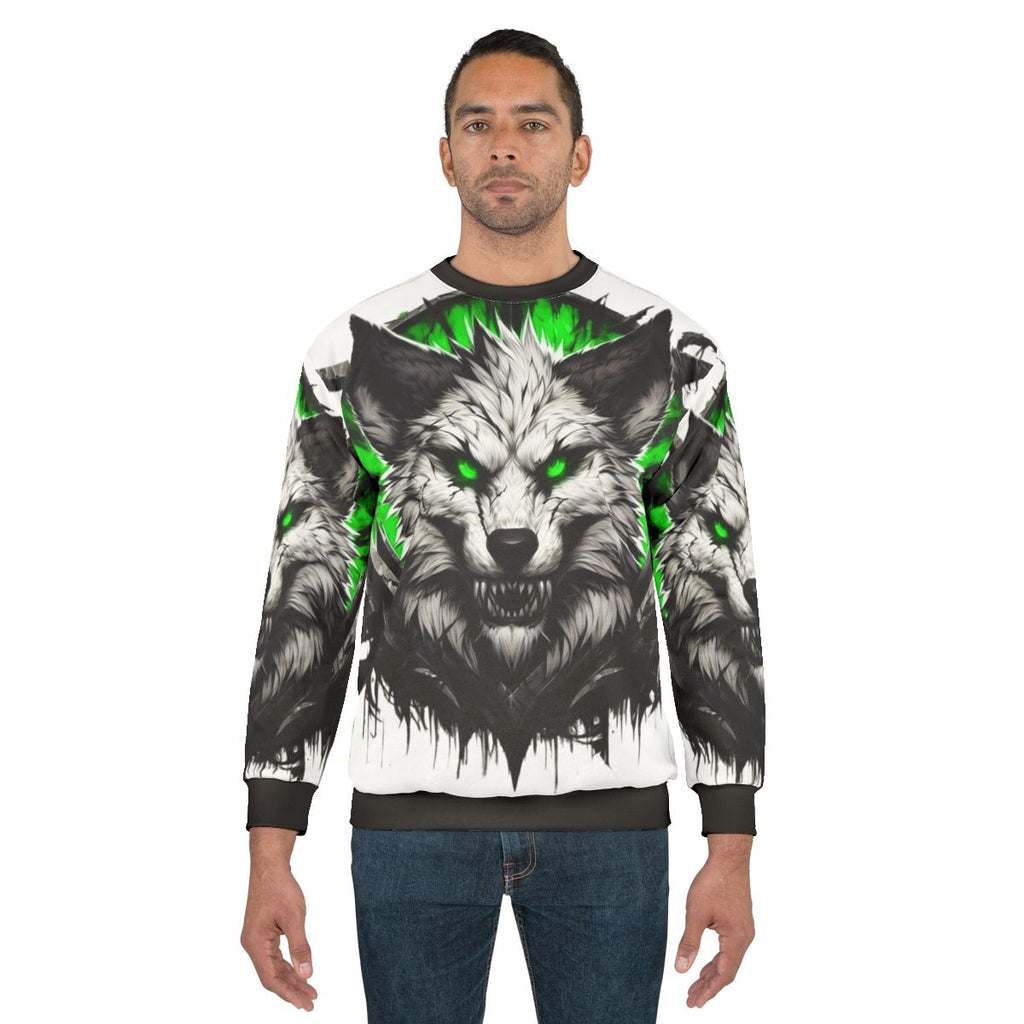 Cozy furry sweatshirt with plush animal design