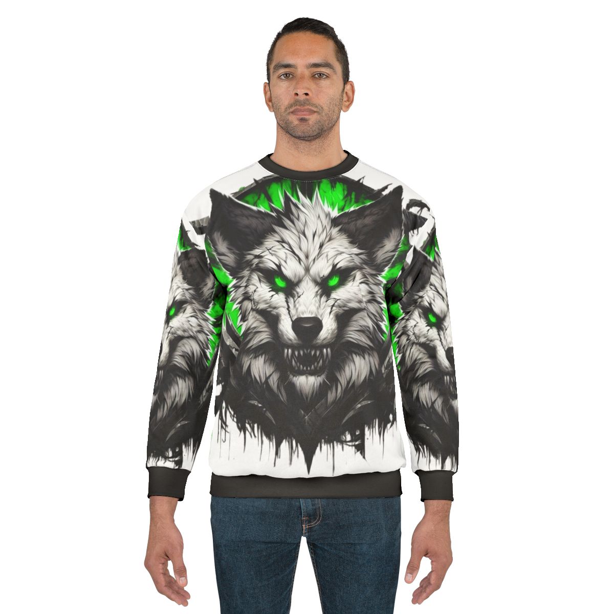 Cozy furry sweatshirt with plush animal design