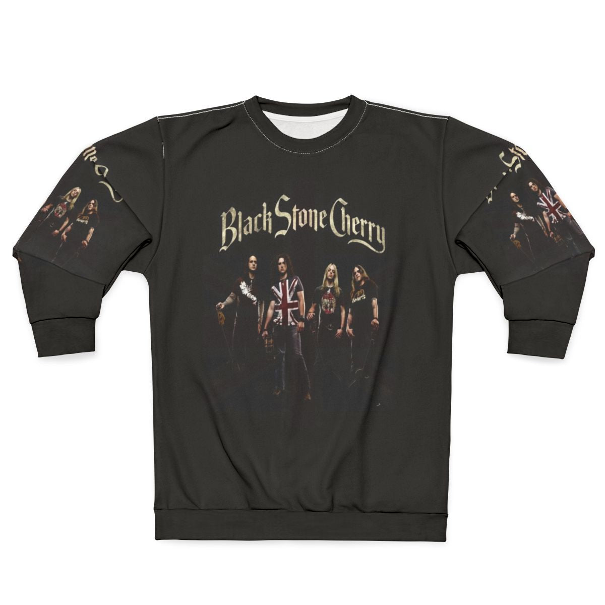 Hard Rock Music Band Personalized Black Sweatshirt