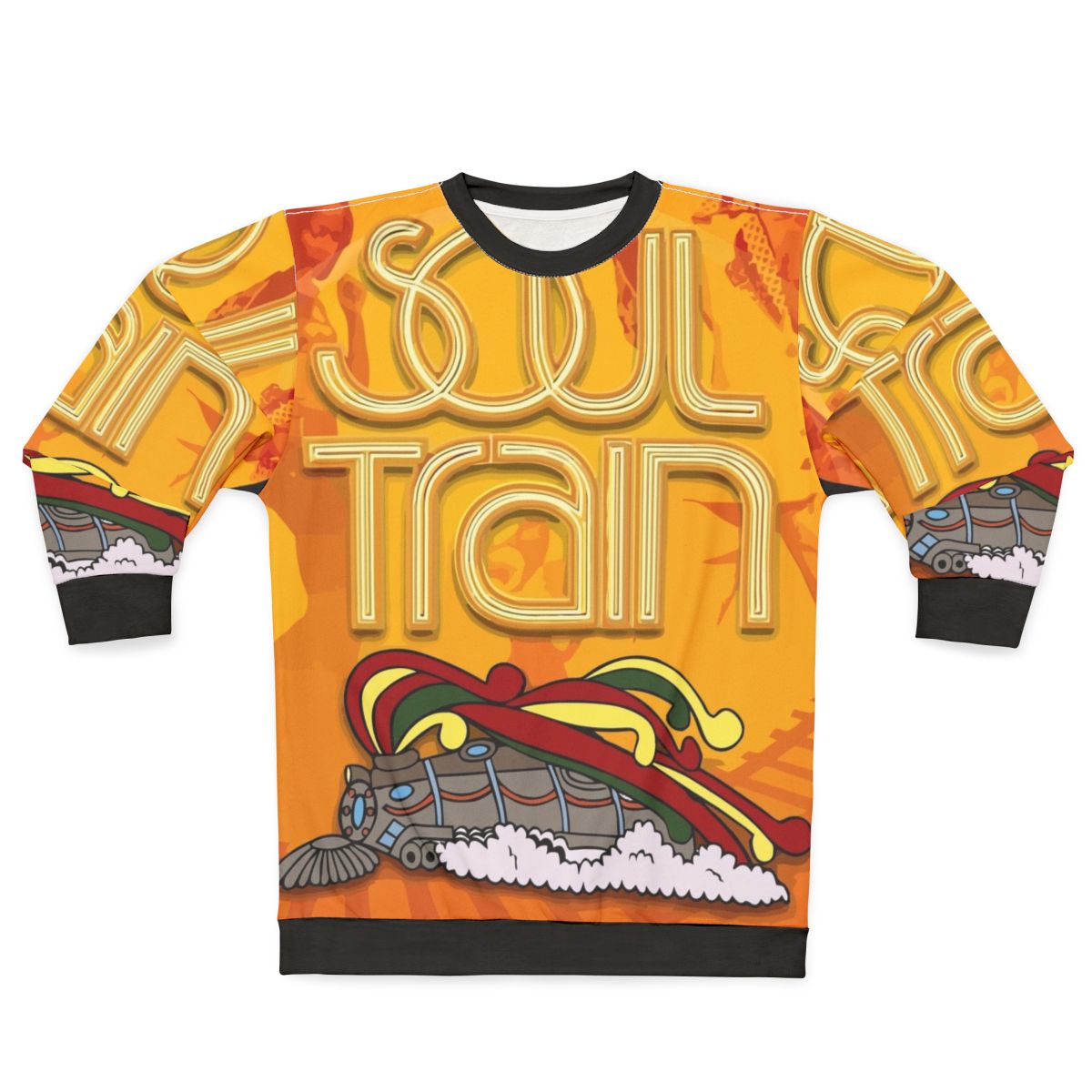 Retro Soul Train Sweatshirt featuring vintage 70s/80s music and dance culture