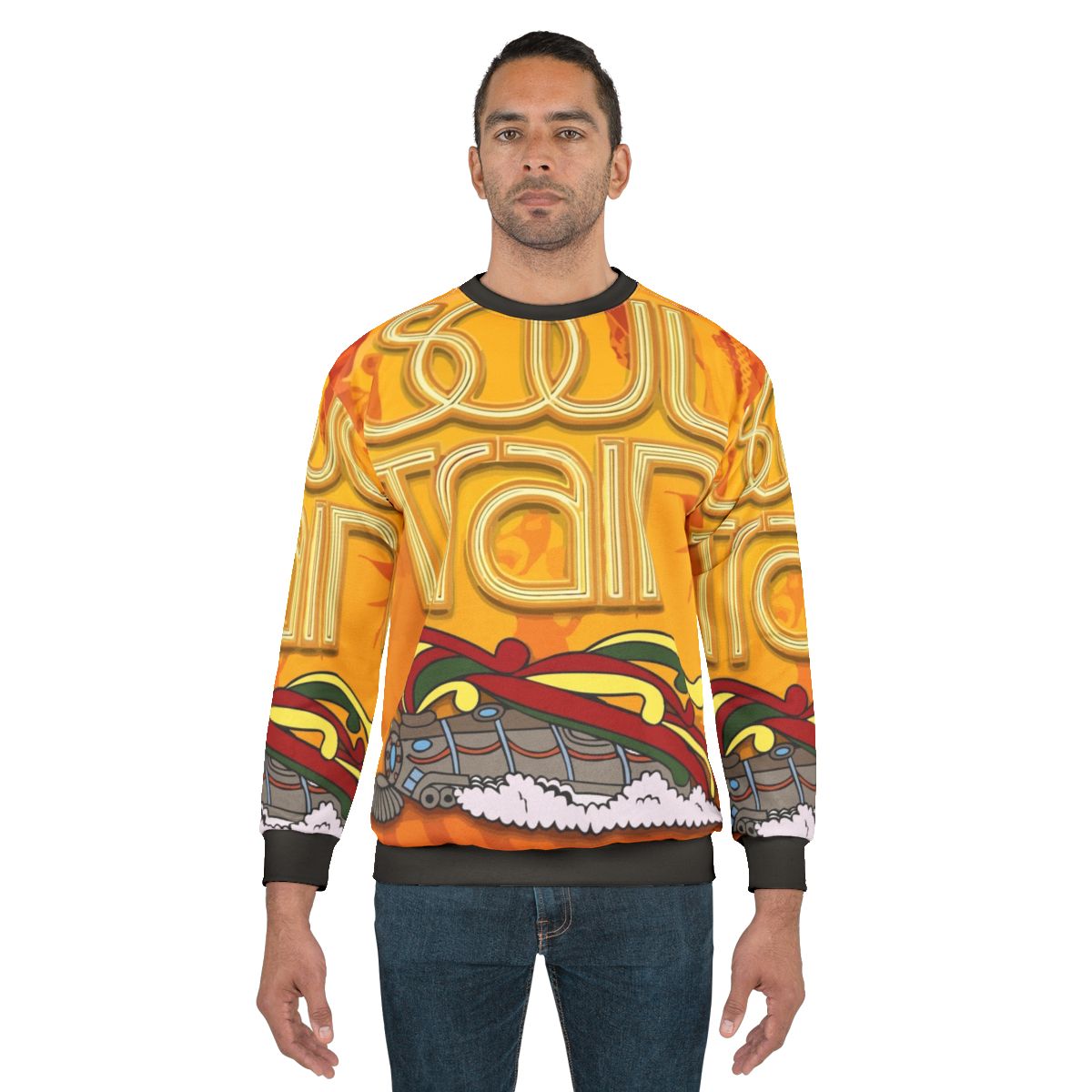 Retro Soul Train Sweatshirt featuring vintage 70s/80s music and dance culture