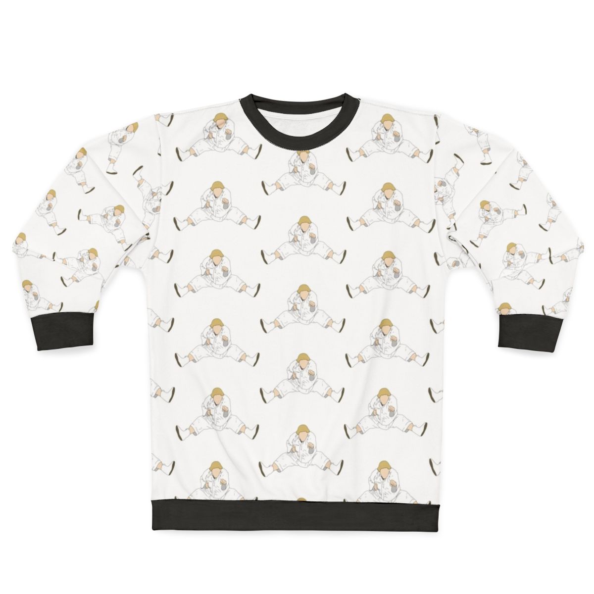 Chris Farley as the "Beverly Hills Ninja" character on a white sweatshirt