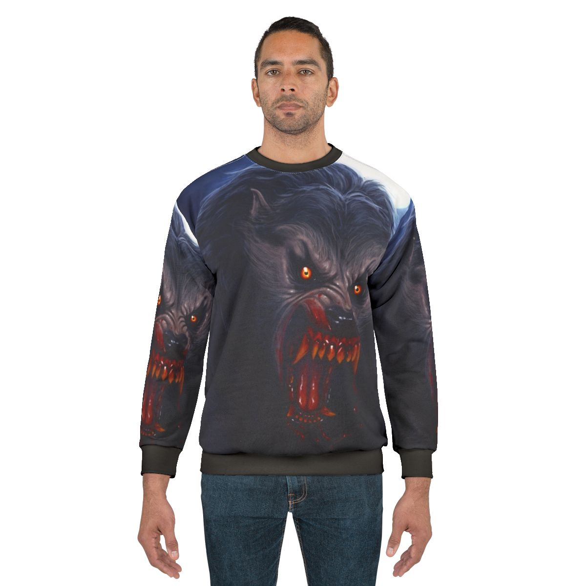 Beware the Moon werewolf horror sweatshirt