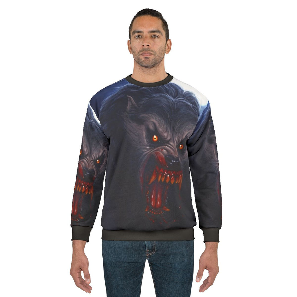 Beware the Moon werewolf horror sweatshirt