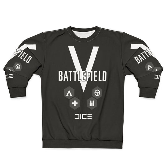 Battlefield V Sweatshirt, featuring the BFV logo and military-inspired design