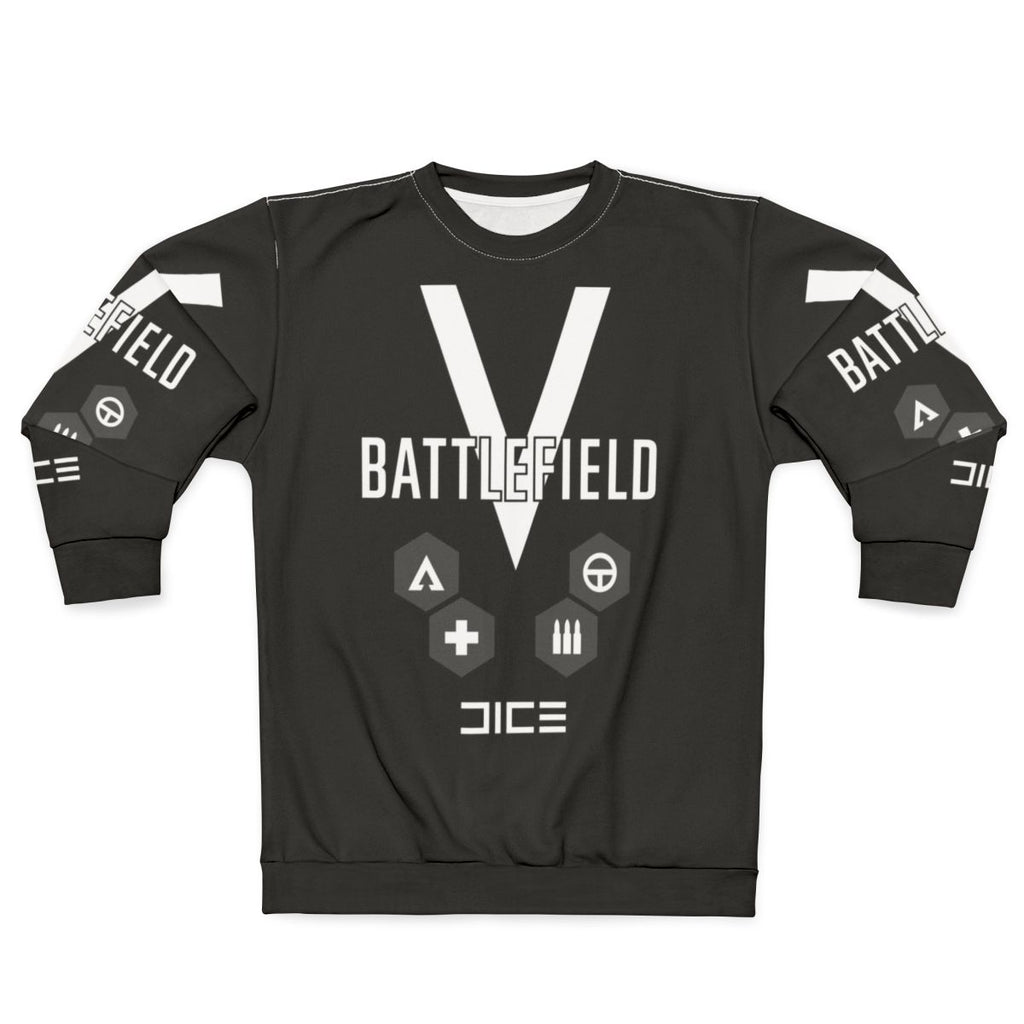 Battlefield V Sweatshirt, featuring the BFV logo and military-inspired design