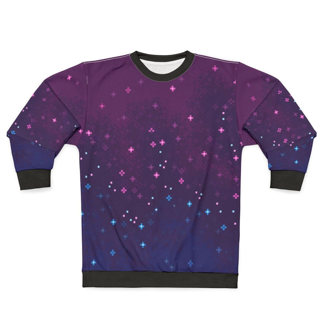Bi Pride Galaxy 8-Bit Sweatshirt