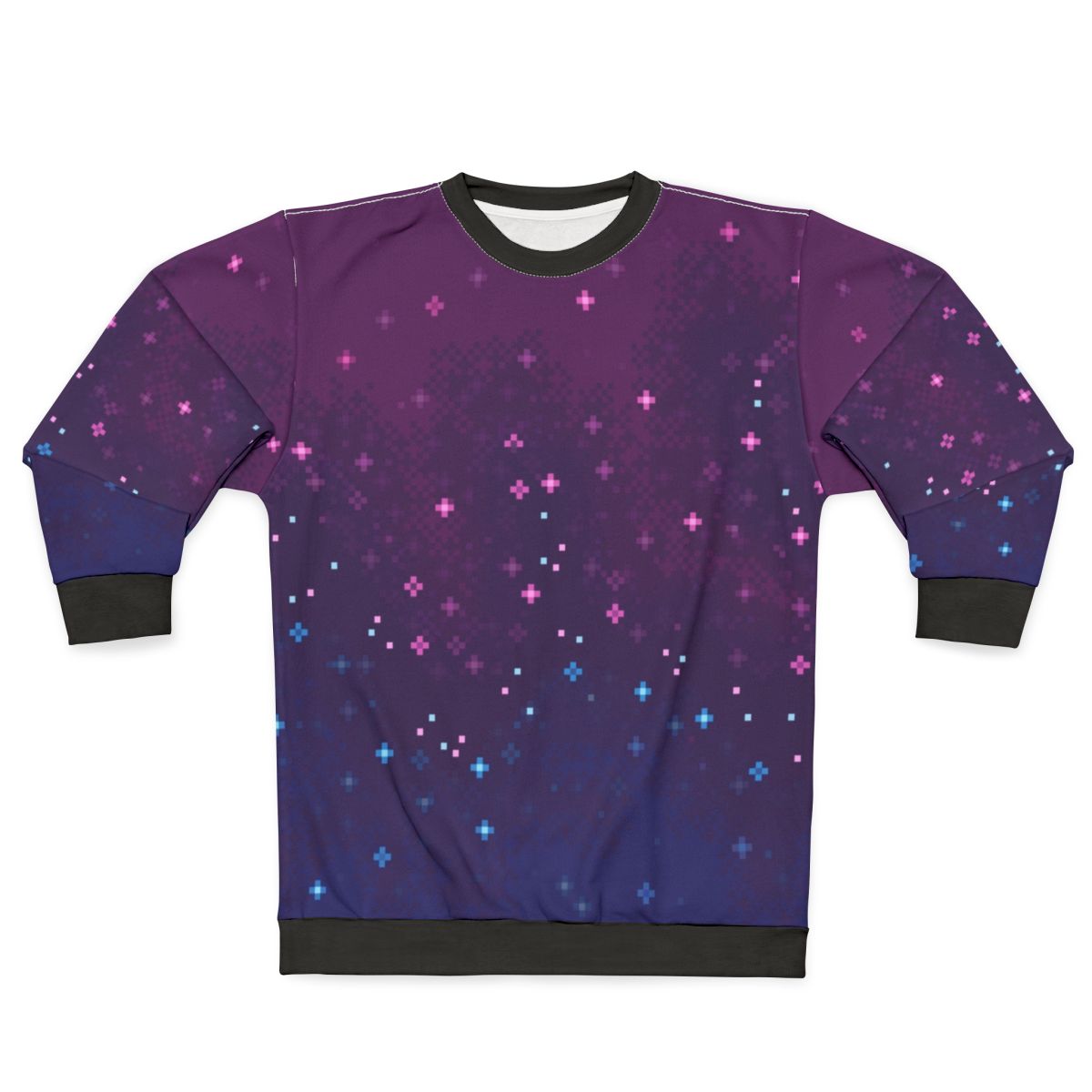 Bi Pride Galaxy 8-Bit Sweatshirt