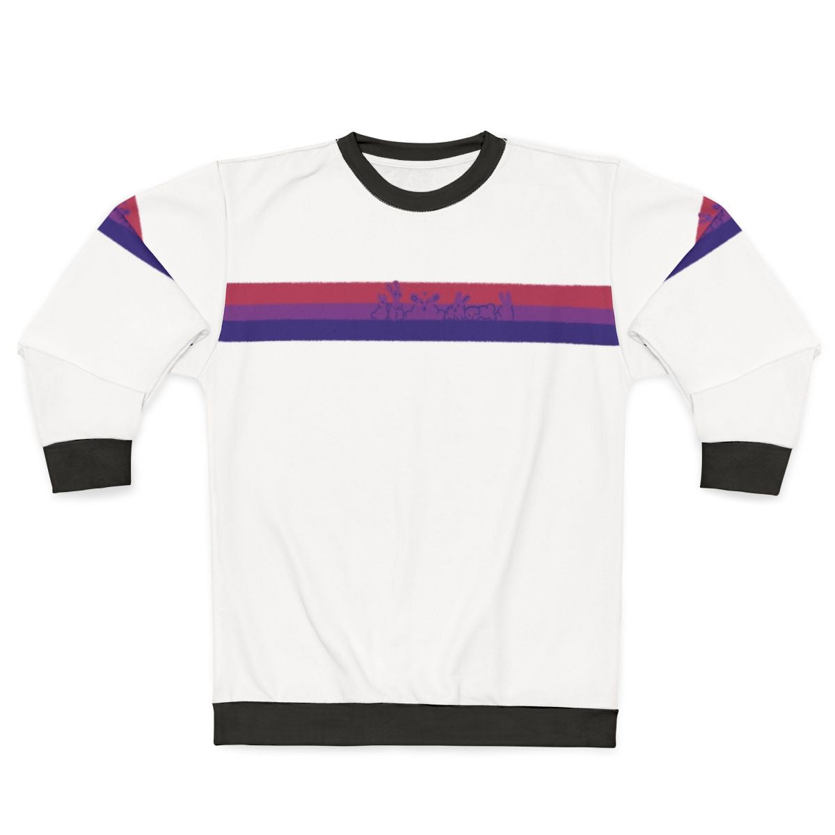Bisexual pride rabbits sweatshirt
