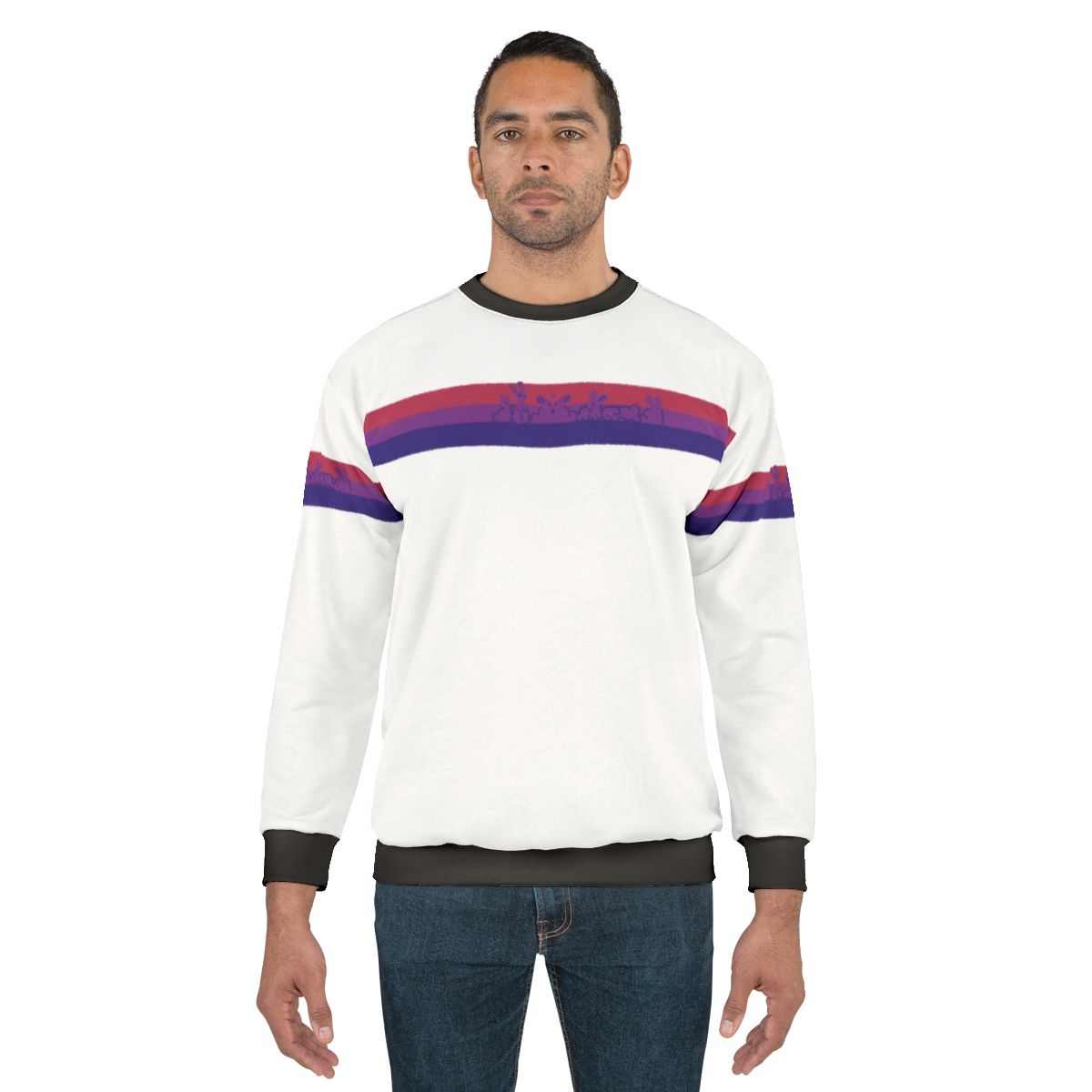 Bisexual pride rabbits sweatshirt