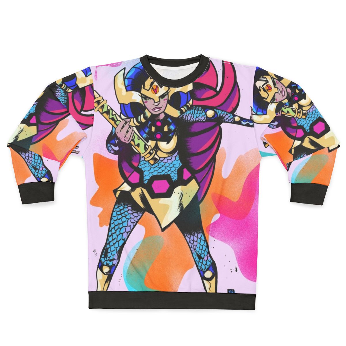 Big Barda female superhero comic book sweatshirt