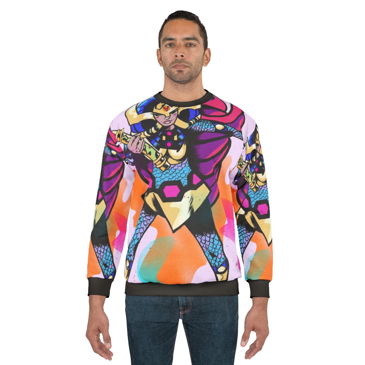 Big Barda female superhero comic book sweatshirt