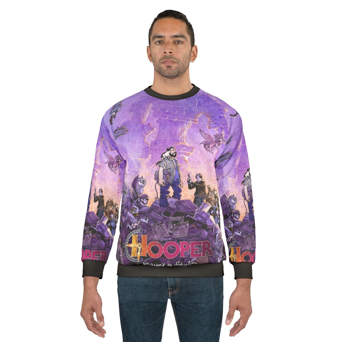Big Bear Universe Sweatshirt featuring a graphic design of a bear in a cosmic universe