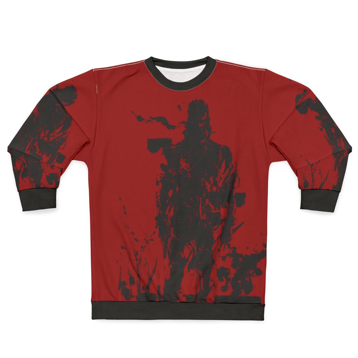 Metal Gear Solid Big Boss Mgs3 Red Black Sweatshirt