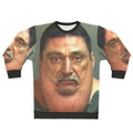 Big Chin Man Sweatshirt - Funny Mugshot Style Meme