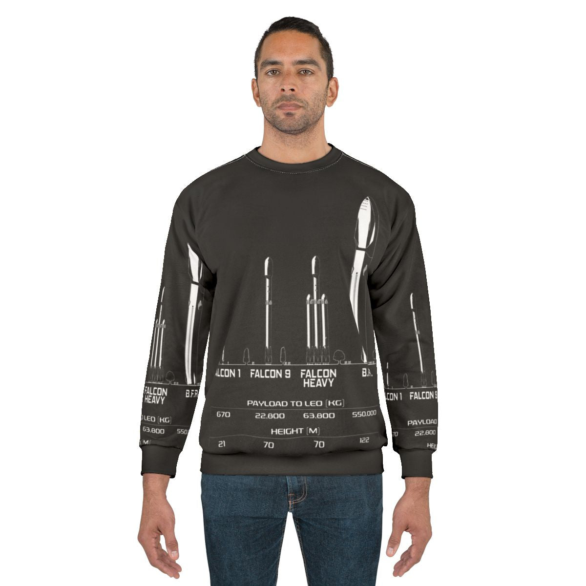 SpaceX BFR Elon Musk Big F*ing Rocket Graphic Sweatshirt