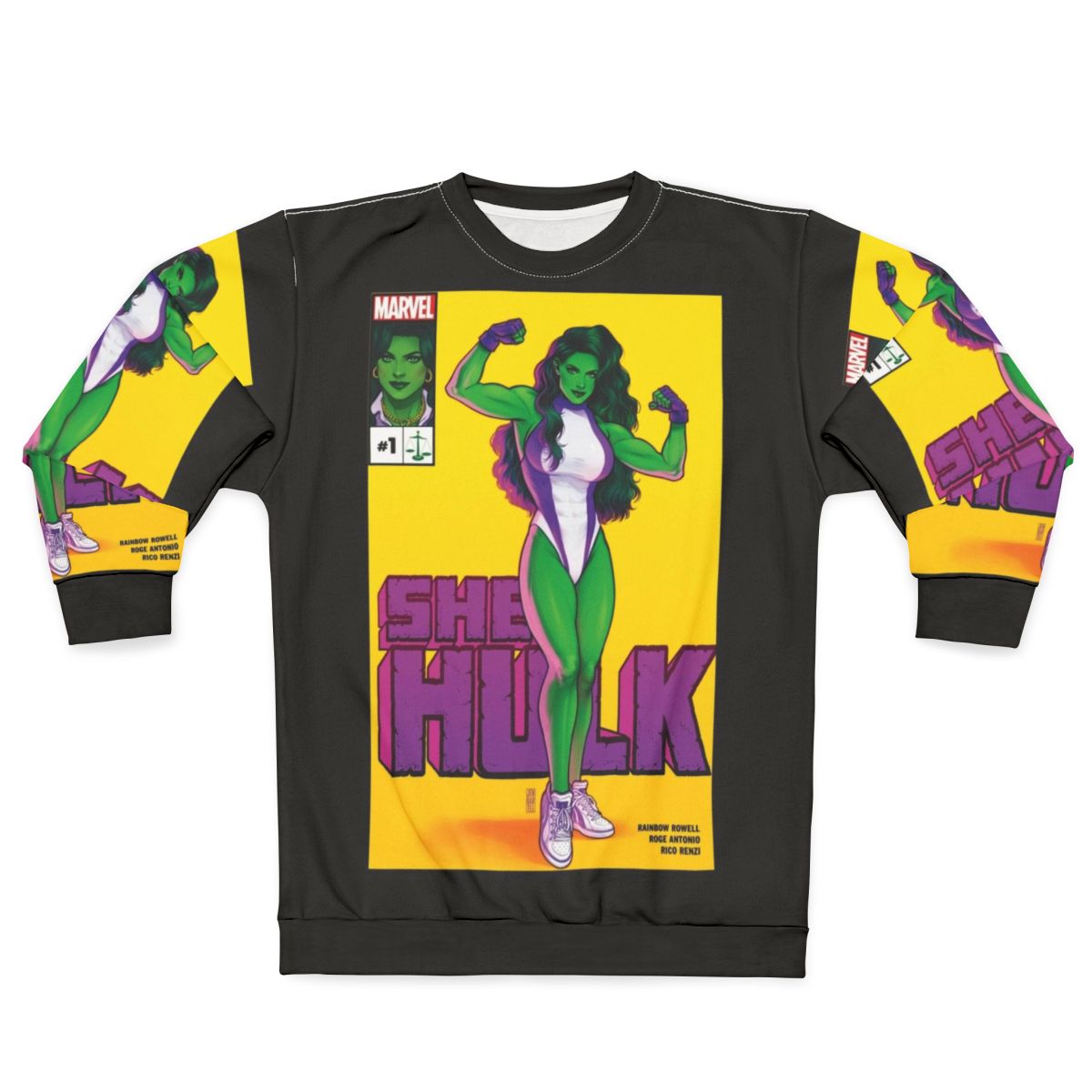 Big Green Hero Superhero Sweatshirt