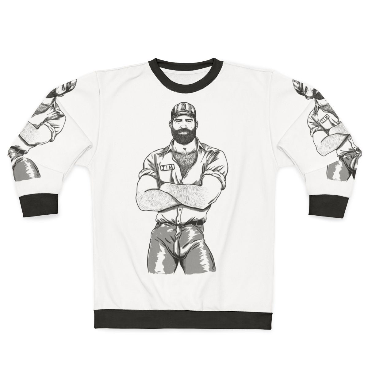 Big bear sweatshirt for gay pride and LGBTQ fashion