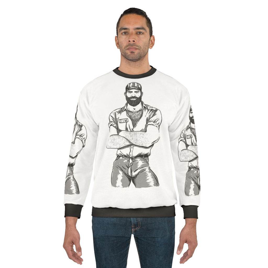 Big bear sweatshirt for gay pride and LGBTQ fashion