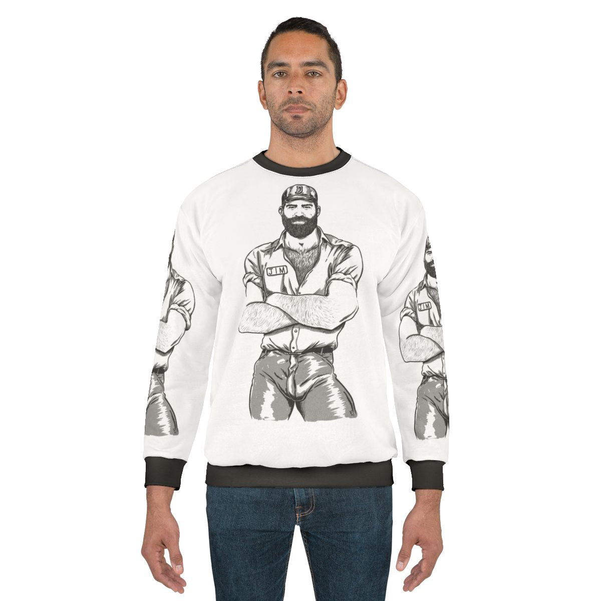 Big bear sweatshirt for gay pride and LGBTQ fashion