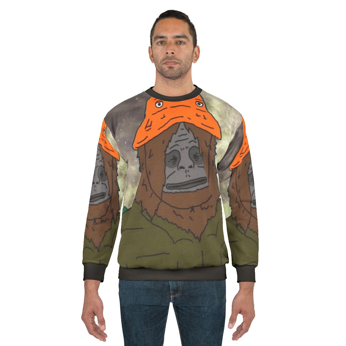Trippy Sasquatch Sweatshirt from The Big Lez Show