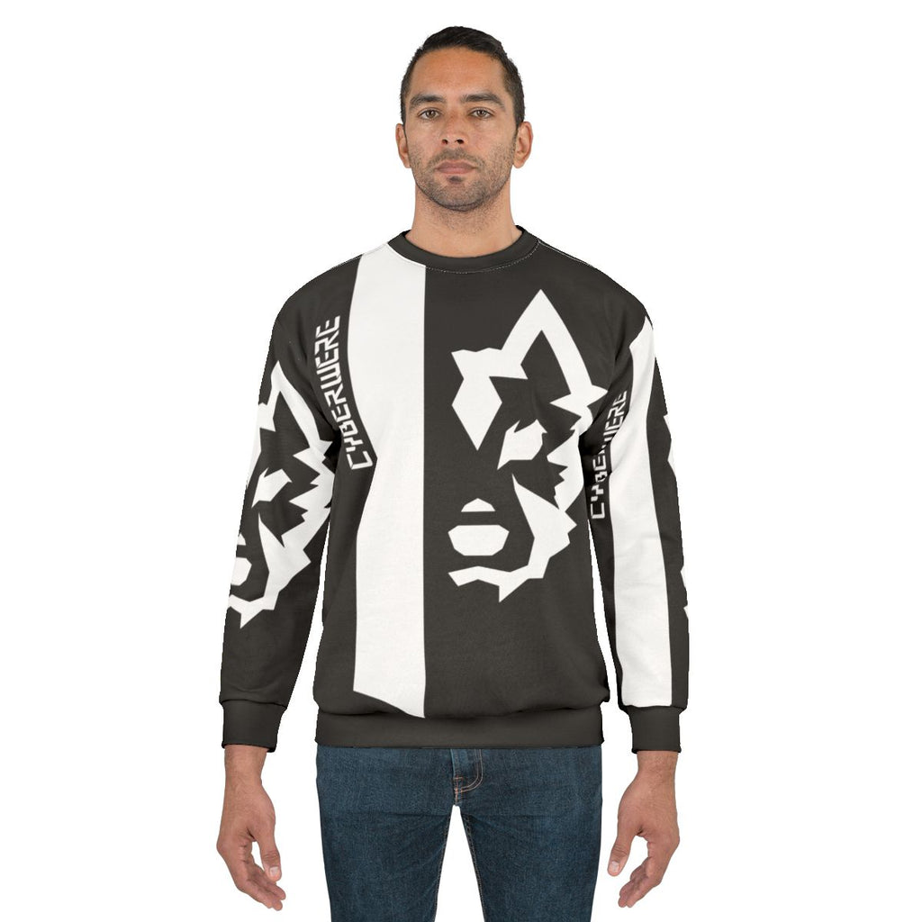 Cyberwear Big Logo White Sweatshirt