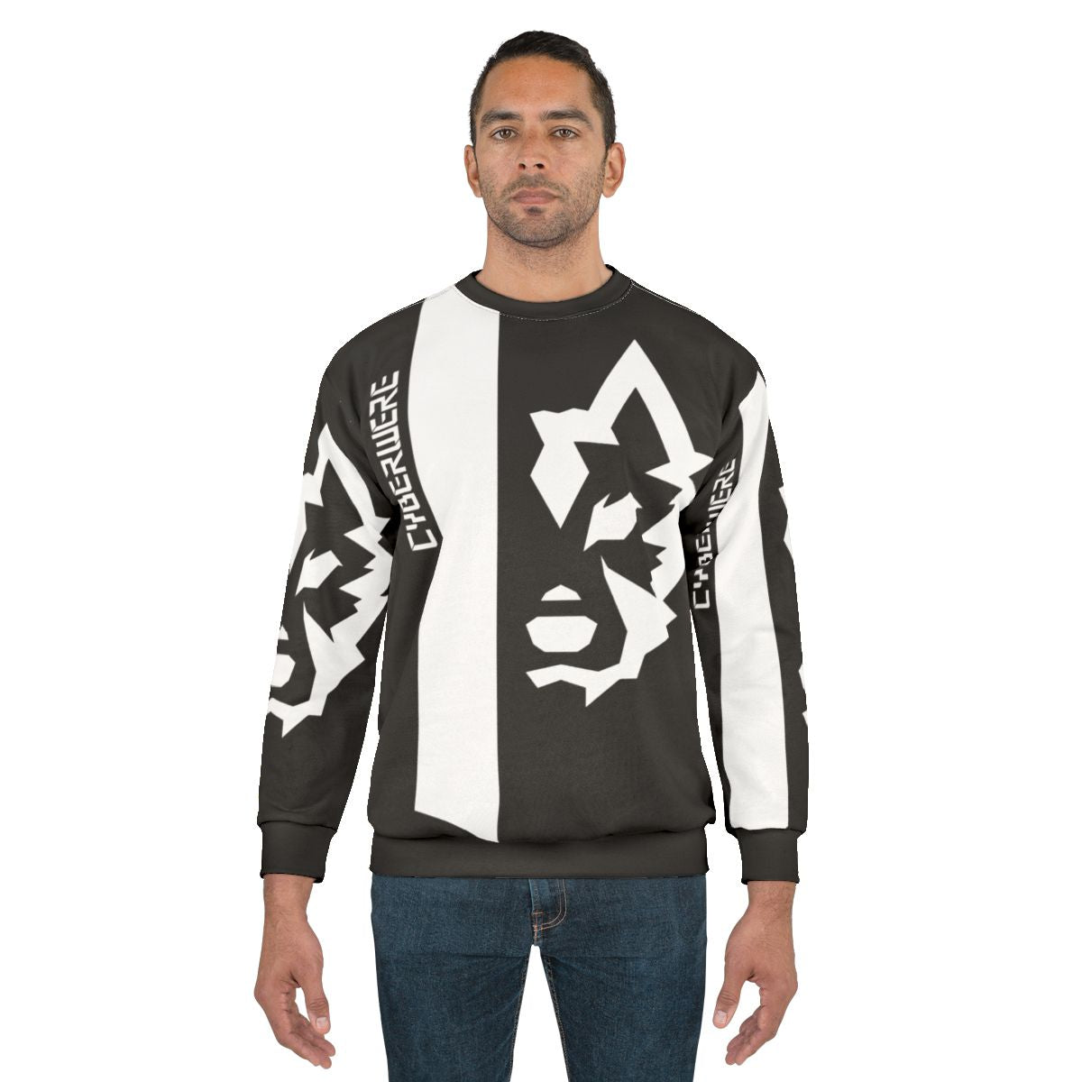 Cyberwear Big Logo White Sweatshirt
