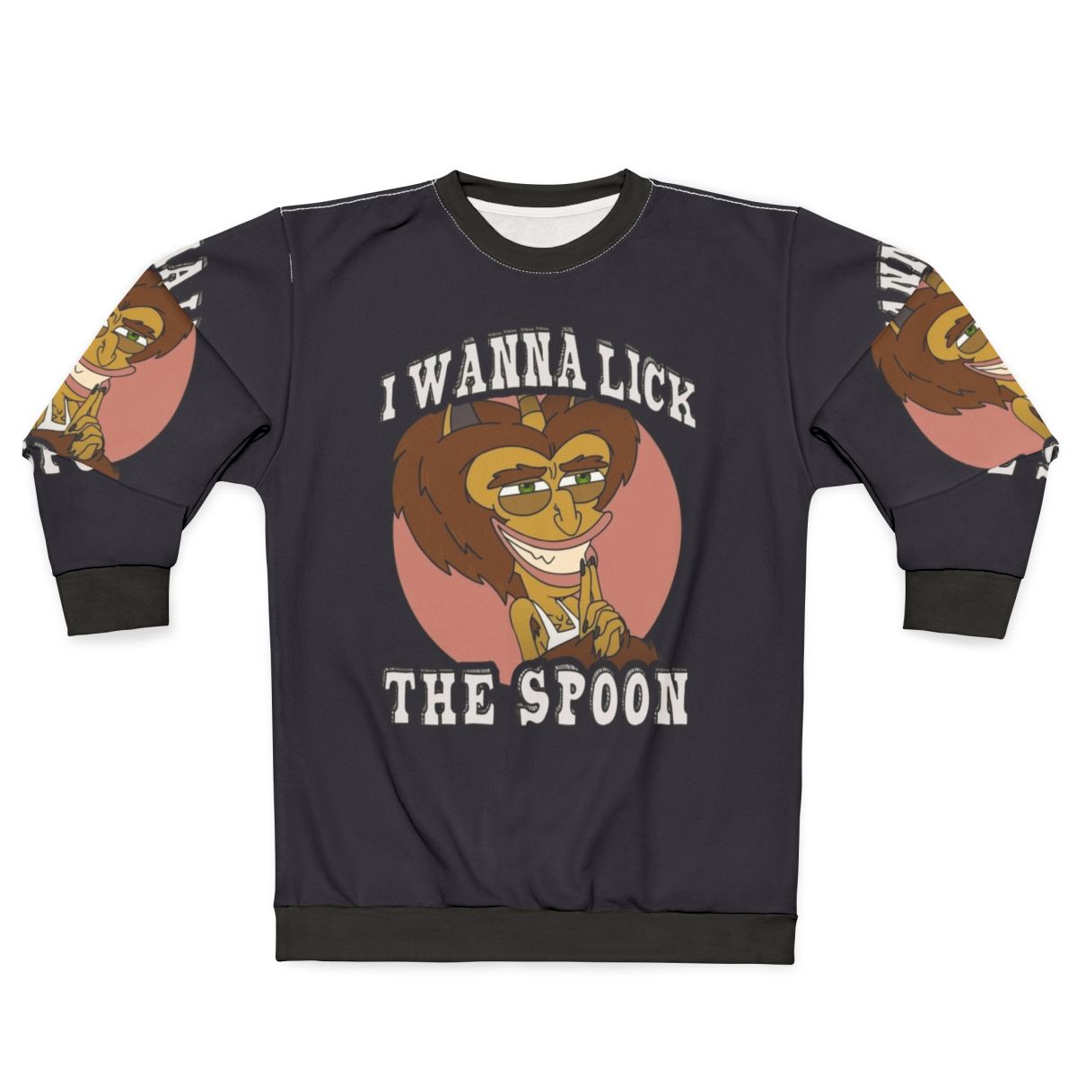 Big Mouth Hormone Monster Lick the Spoon Sweatshirt