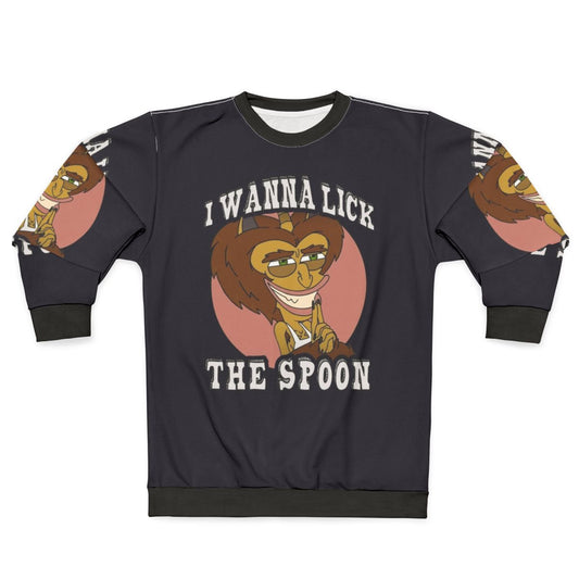 Big Mouth Hormone Monster Lick the Spoon Sweatshirt