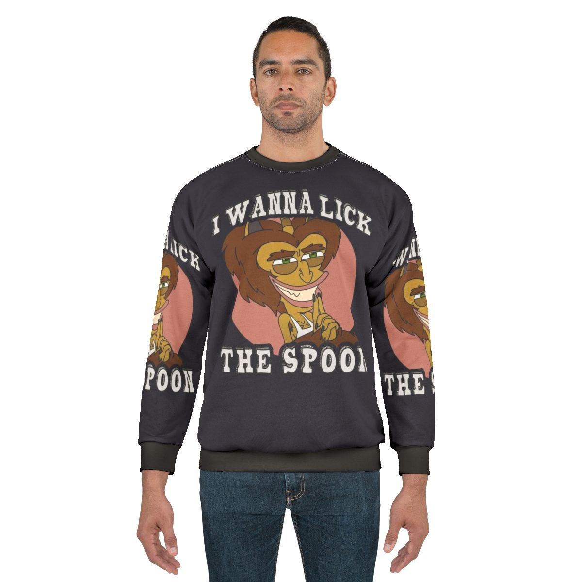 Big Mouth Hormone Monster Lick the Spoon Sweatshirt
